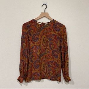 Vintage Paisley Blouse